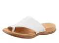 Produktbild: Zehentrenner GABOR, Damen, Gr. 41 (7/7,5), weiß, Leder, Schuhe Zehentrenner, Keilabsatz, Sommerschuh, Dianette mit kontrastfarbiger Stickerei