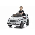 Produktbild: Mercedes Benz G63 Kinder Elektroauto 12V Kinderauto mit Fernbedienung - Weiß - Weiß