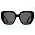 Produktbild: Gucci Square Damen Schwarz Grau Sonnenbrille