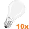 Produktbild: 10 x E27 Osram LED BASE opalweißes GLAS 6,5W wie 60W  warmweises Wohnlicht