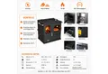 Produktbild: Baba's Kaminofen Hybridofen Pellets und Holz Kombiofen mit Backfach mit Herdplatte, 10 kW, Dauerbrand, Dauerbrandofen, Pelletofen ohne Strom Holzofen Holz Ofen Kamin