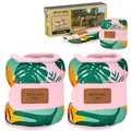 Produktbild: SPOKEY HOME JUNGLE 2 x 0,5 kg / 1 kg / 1,5 kg Handgelenkgewichte Gewichtsmanschetten verstellbares Knöchelgewicht für Arme oder Beine, Lila/Blau mit Dschungelprint (1.5, Kilogramm)