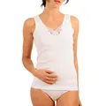 Produktbild: Yenita® Damen Unterhemden mit Spitze 4er Pack Tank Top, Achselhemd