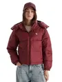 Produktbild: Calvin Klein Damen Pufferjacke Essential Midweight mit Kapuze, Rot (Tawny Port), S
