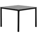 Produktbild: Beliani Gartentisch, Grau, Schwarz, Kunststoff, 4-Sitzer, Quadratisch, 95x74x95 cm, Gartenmöbel, Gartentische, Gartentische