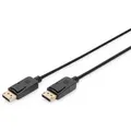 Produktbild: DIGITUS DisplayPort Anschlusskabel, DP St/St, 2,0m, m/Verriegelung, DP, 1.1a conform, sw