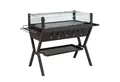 Produktbild: COSTWAY Holzkohlegrill, Campinggrill mit Würzregalen, BBQ-Grill aus Edelstahl