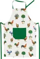 Produktbild: KRACHT Schürze Baumwolle Hühner Größe 70x90 cm