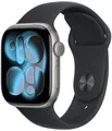 Produktbild: Apple Watch 11 5G Space Grau Alu 46mm Sportarmband Schwarz M/L MFCA4