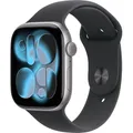 Produktbild: Apple Watch Series 11 GPS + Cellular 46mm Space Grey Alum Black Sport Band M/L