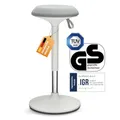 Produktbild: Ergotopia® Dykó ergonomischer Bürohocker - ergonomischer Sitzhocker mit Schwingeffekt - Sitzhöhe höhenverstellbar 56-83 cm - 360° drehbarer Hocker mit dynamischem Standfuß