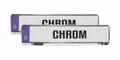 Produktbild: Hermann Schütz Kennzeichenhalter Design Kennzeichenrahmen Chrome 2 Stück