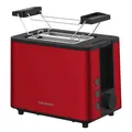 Produktbild: Grundig TA 8340 Toaster Brötchenaufsatz Automatische Brotzentrierung Rot