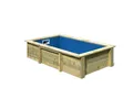 Produktbild: Karibu Rechteckpool Holzpool Large inkl. Sandfilteranlage & Skimmer, Massivholz, witterungsbeständig, wetterfest