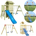 Produktbild: Klettergerüst Spielturm Schaukelgestell Stelzenhaus Schaukelgerüst Schaukel Neu