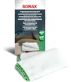 Produktbild: SONAX MicrofaserTuch für Polster+Leder (1 Stück) zur fusselfreien Fahrzeuginnenreinigung von Polster-, Textil- und Lederoberflächen | Art-Nr. 04168000