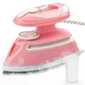 Produktbild: Duronic SI4 PW Mini Reisebügeleisen, 420W Mini Bügeleisen, Dampfbügeleisen 30ml Wassertank, kleines Reisebügeleisen dampf, Handbügeleisen Keramikfläche, für Kleidung nähen, 2 Betriebsspannungen