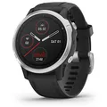 Produktbild: Garmin fenix 6 GPS-Multisport-Smartwatch mit 1,2 Zoll Display, vorinstallierten Sport-Apps, Garmin Music, Garmin Pay und Smart Notifications. Wasserdicht bis 10 ATM und bis zu 9 Tage Akkulaufzeit 010-02159-01 Silber/Schwarz S