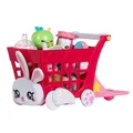 Produktbild: Kindi Kids Einkaufswagen Spielset im Hasen-Design mit wackelnden Ohren und 2 Shopkin-Zubehörteilen, bunt/Mehrfarbig, passendes Spielset Puppen (50001)