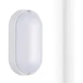Produktbild: Oktaplex LED Ovalleuchte mit Durchgangsverdrahtung Base 9W 800lm IP65 Neutralweiß Kellerlampe Weiß