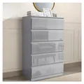 Produktbild: HTI-Living Sideboard Kenji 5 Schubladen Hochglanz Grau