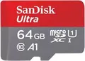 Produktbild: SanDisk 64GB Ultra microSDXC 140MBs+Adapt 2Pack (SDSQUAB-064G-GN6MT)