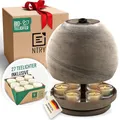 Produktbild: NTRY Home® CandleStove Teelichtofen - Stil Mercury L Ø23 cm - Doppelwandig - Teelichtheizung - Kerzenofen - Tischofen - Tischheizung - Tischwärmer