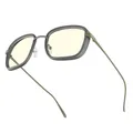 Produktbild: Gunnar Gaming- und Computerbrillen - Fallout Vault 33 - Rahmenfarbe: Gunmetal-Olive, Linsentönung: Clear (Blockiert 65% des blauen Lichts & 100% UV-Licht) - Blaulichtblockierende Brillen