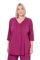 Produktbild: Ulla Popken Damen Tunika magnolienrot 66+