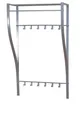 Produktbild: Wandgarderobe, Metallgarderobe mit Ablagegitter, Breite 66 cm, Höhe 110 cm