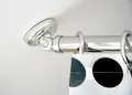 Produktbild: Schrägwand Dach Adapter Chrom Ø 28 cm Halter Duschvorhangstange Dachschräge