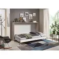 Produktbild: Mid.you Schrankbett Wimex Juist, Eiche, Holz, Birke, Schichtholz, Höhe ca. 18,5 cm, 140x200 cm, BQ - Bündnis für Qualität, Made in Germany, DIN EN ISO 9001, Federholzleisten verleimt, Schlafzimmer, Betten, Klappbetten