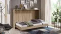 Produktbild: Klappbett Juist 140x200 Eiche Gästebett Schrankbett horizontal zum Ausklappen