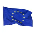Produktbild: Europa Flagge 90x150cm - wetterbeständige EU Fahne mit Messingösen 100% Polye...