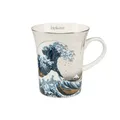 Produktbild: Hokusai Becher, Tasse DIE WELLE SILBER H. 11cm weiß Goebel Porzellan