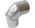 Produktbild: Ofenrohr-Bogen Bertrams verstellbar 0-90° Ø 130 mm feueraluminiert silber mit Tü