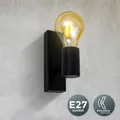 Produktbild: Retro Wand-Lampe Vintage E27 Spot Leuchte schwarz matt Industrie-Design LED 230V
