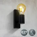 Produktbild: Retro Wand-Lampe Vintage E27 Spot Leuchte schwarz matt Industrie-Design LED 230V