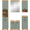 Produktbild: Badkombination 5-teilig Türen 164 cm x 191 cm x 34 cm Front Salbei FSC®