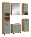 Produktbild: xonox.home Badmöbel-Set Badezimmer-Set Scout 2, Salbei / Artisan Eiche, 5-teilig, optional, (5-St), Badmöbel, Badkombination