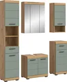 Produktbild: xonox.home 5 tlg. Badmöbel-Set Badezimmerkombi Badschränke Scout 164x191x34cm