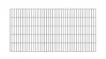 Produktbild: Alberts 642907 Doppelstabmattenzaun | verschiedene Längen und Höhen | kunststoffbeschichtet, anthrazit | Höhe 100 cm