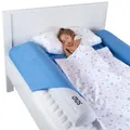Produktbild: Gads 2er-Pack Aufblasbarer Rausfallschutz Bett Reise – Mobiler Bettbumper für Kinder, tragbar & faltbar, rutschfest