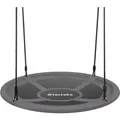 Produktbild: Tectake Nestschaukel Swayer 120 kg Belastbarkeit Höhenverstellbar Ø 100 cm 100 x 100 x 180 cm Grau Schwarz