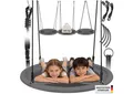 Produktbild: tectake Nestschaukel Teilerschaukel Swayer, höhenverstellbar, 120 kg, (Komplettset), 120 kg Belastbarkeit