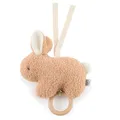 Produktbild: Bieco Musikspieluhr Hase Fine 20 cm | Baby Spieluhr aus Bouclé | Kuscheltier Hase Einschlafhilfe Babys | Hase Kuscheltier Baby Musikuhr | Spieluhr Baby Mädchen Spieluhren Baby Hasen Kuscheltier