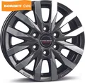 Produktbild: Borbet CW6 black polished matt 7.5x18 ET47 - LK6/130 ML84.1 Alufelge schwarz