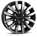 Produktbild: 1x BORBET DESIGN CW6 black polished matt 7.5Jx18 6x130 ET47