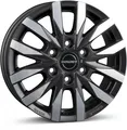 Produktbild: 4x Alufelgen Borbet CW 6 black polished matt 7,5x18 ET47 LK6 130 18 Zoll Felgen