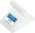 Produktbild: Centi Kleiderbügel 20 Kleiderbügel weiß mit drehbaren Haken, aus Kunststoff, (Spar Set, 20-tlg), mit Antirutschrillen
